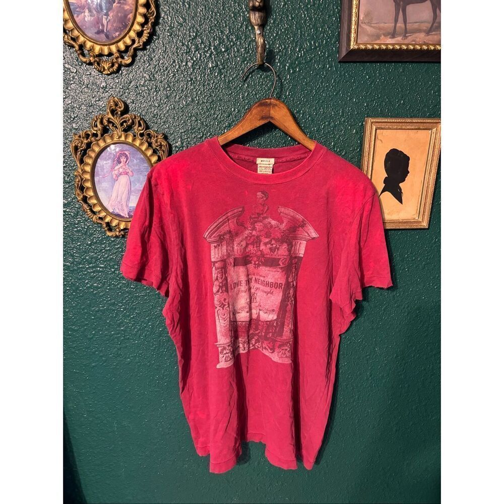 VINTAGE Abercrombie & Fitch Love Thy Neighbor Just Don’t Get Caught Faded Distre
